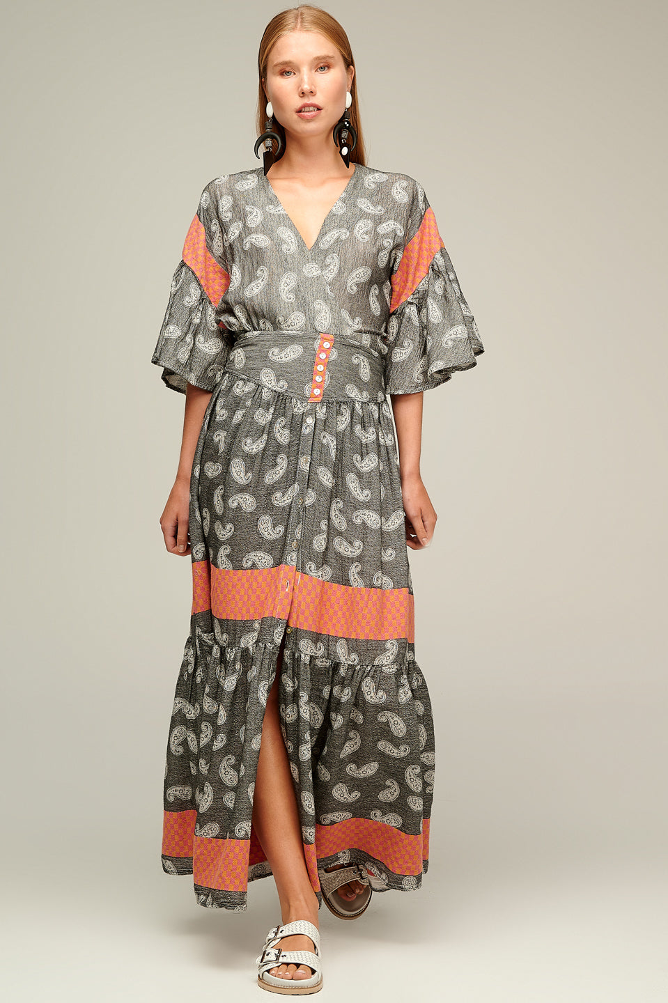 PEARL & CAVIAR OF GREECE - SAMPLE S/M - S22P1187 - SILK COTTON MODAL SKIRT