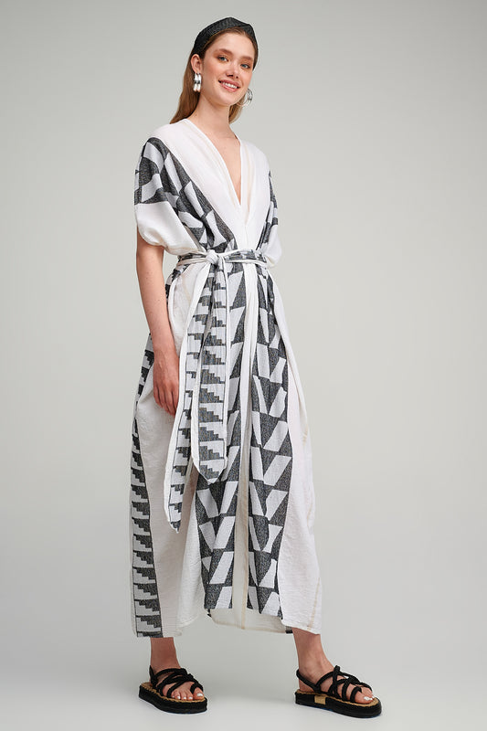 PEARL & CAVIAR OF GREECE - SAMPLE O/S  - S23P6042 - COTTON LUREX