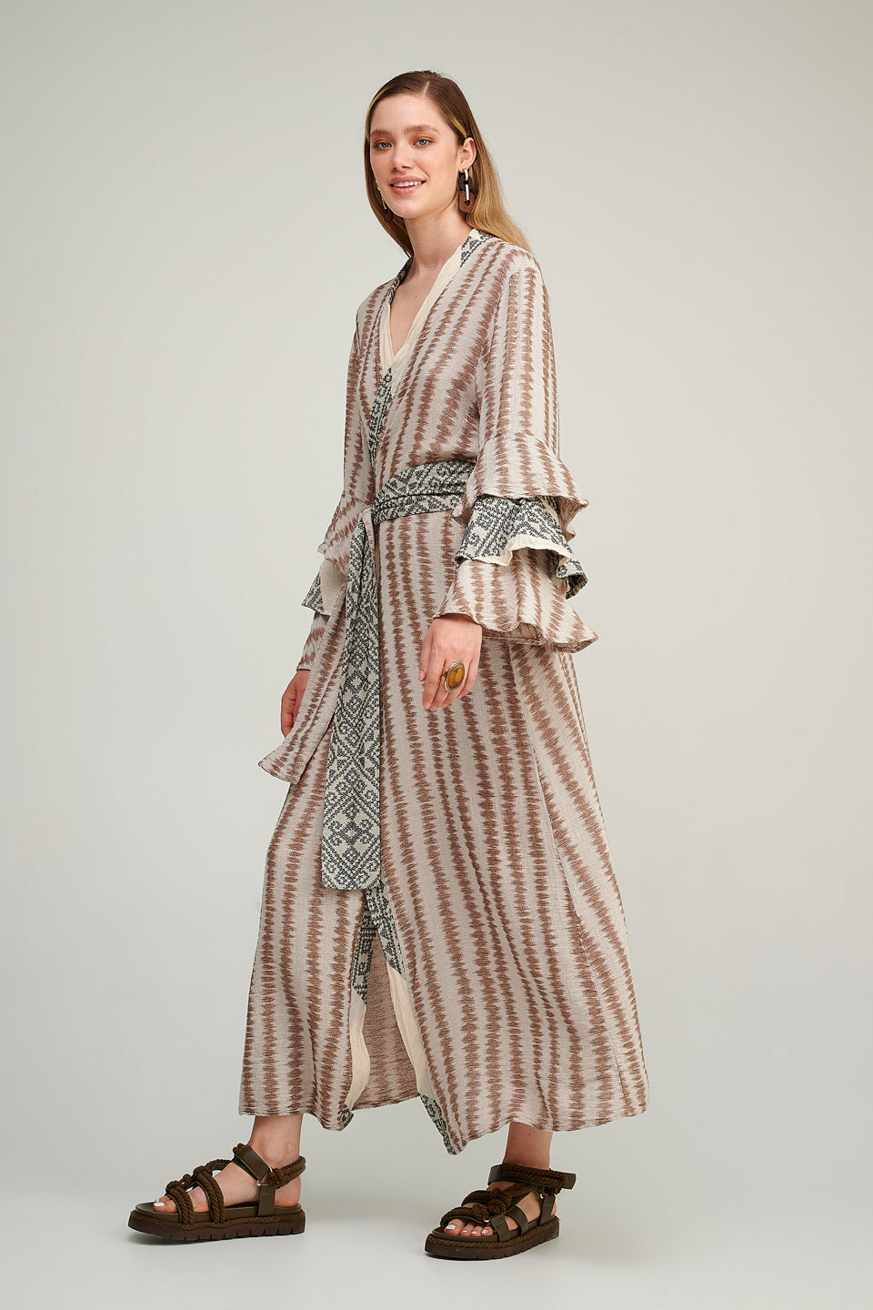 PEARL & CAVIAR OF GREECE - SAMPLE S/M  - S23P6123 100% COTTON KIMONO