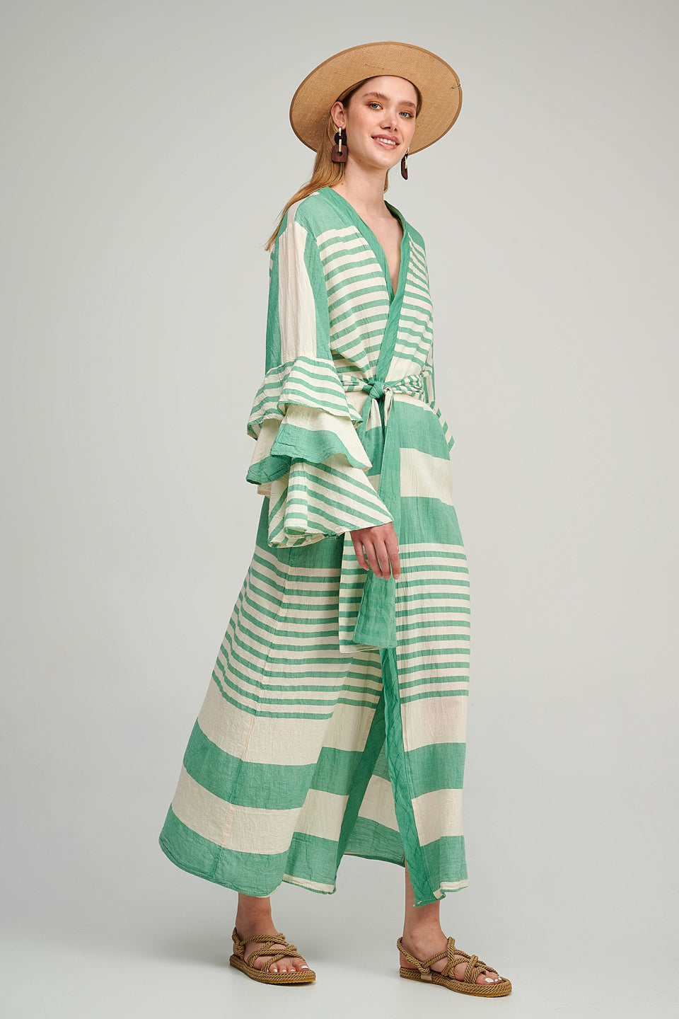 PEARL & CAVIAR OF GREECE - SAMPLE S/M  - S23P6145 100% COTTON KIMONO