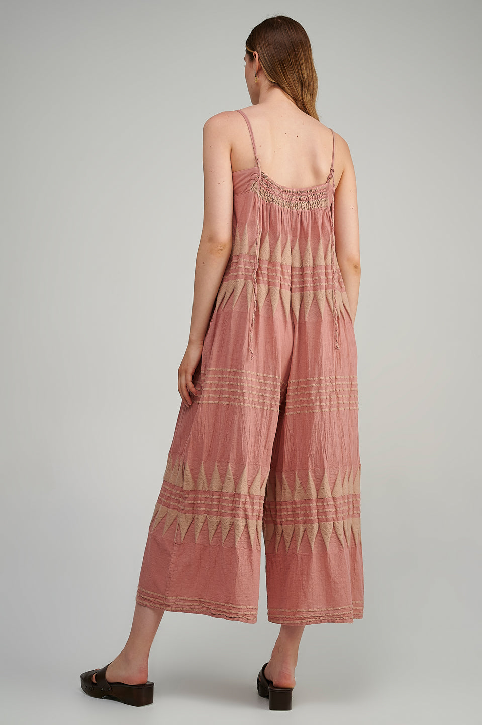 PEARL & CAVIAR OF GREECE - SAMPLE S/M  - S23P6157 COTTON BLEND JUMPSUIT