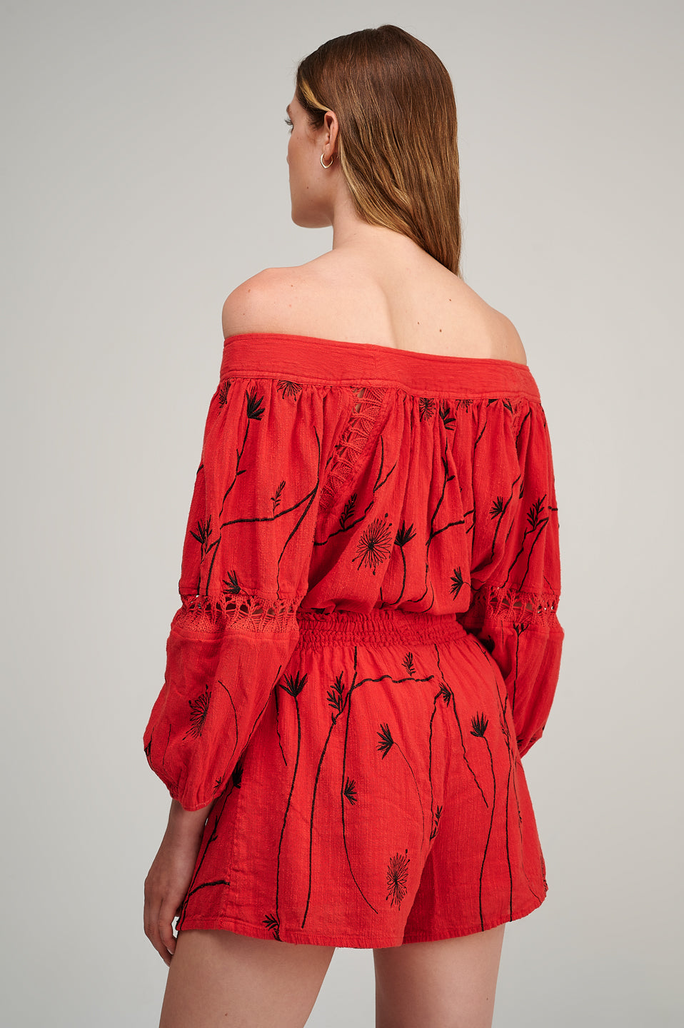 PEARL & CAVIAR OF GREECE - SAMPLE S/M  - S23P6276 COTTON LINEN TENCEL SHORTS ONLY