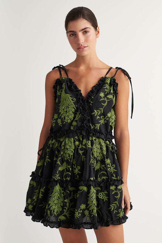 PEARL & CAVIAR OF GREECE - SAMPLE S/M - S24P5000 - COTTON BLEND EMBROIDERED