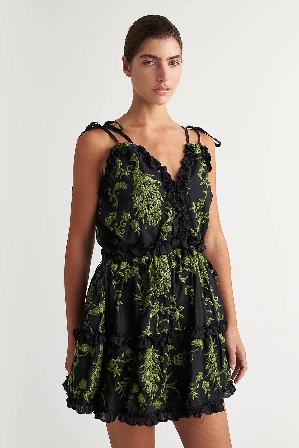 PEARL & CAVIAR OF GREECE - SAMPLE S/M - S24P5000 - COTTON BLEND EMBROIDERED