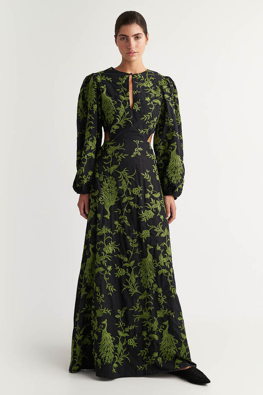 PEARL & CAVIAR OF GREECE - SAMPLE S/M - S24P5001 - COTTON BLEND EMBROIDERED