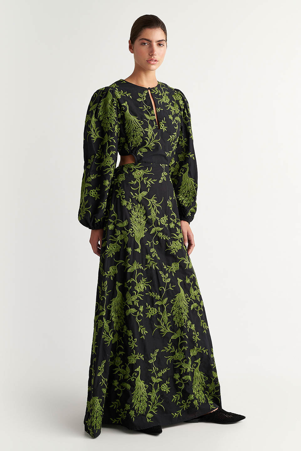 PEARL & CAVIAR OF GREECE - SAMPLE S/M - S24P5001 - COTTON BLEND EMBROIDERED