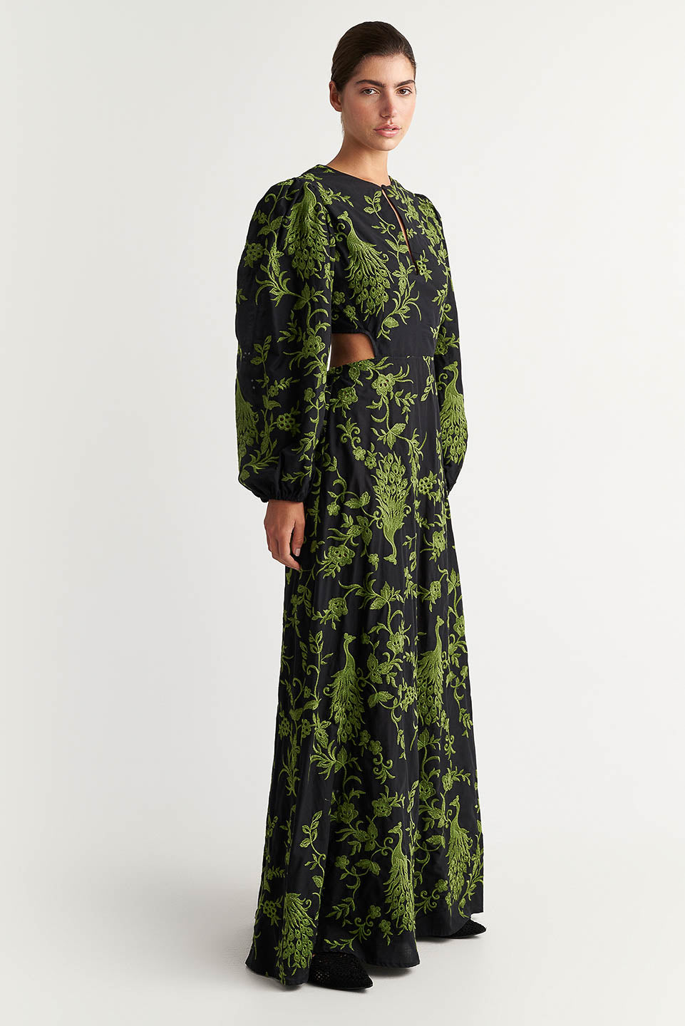 PEARL & CAVIAR OF GREECE - SAMPLE S/M - S24P5001 - COTTON BLEND EMBROIDERED