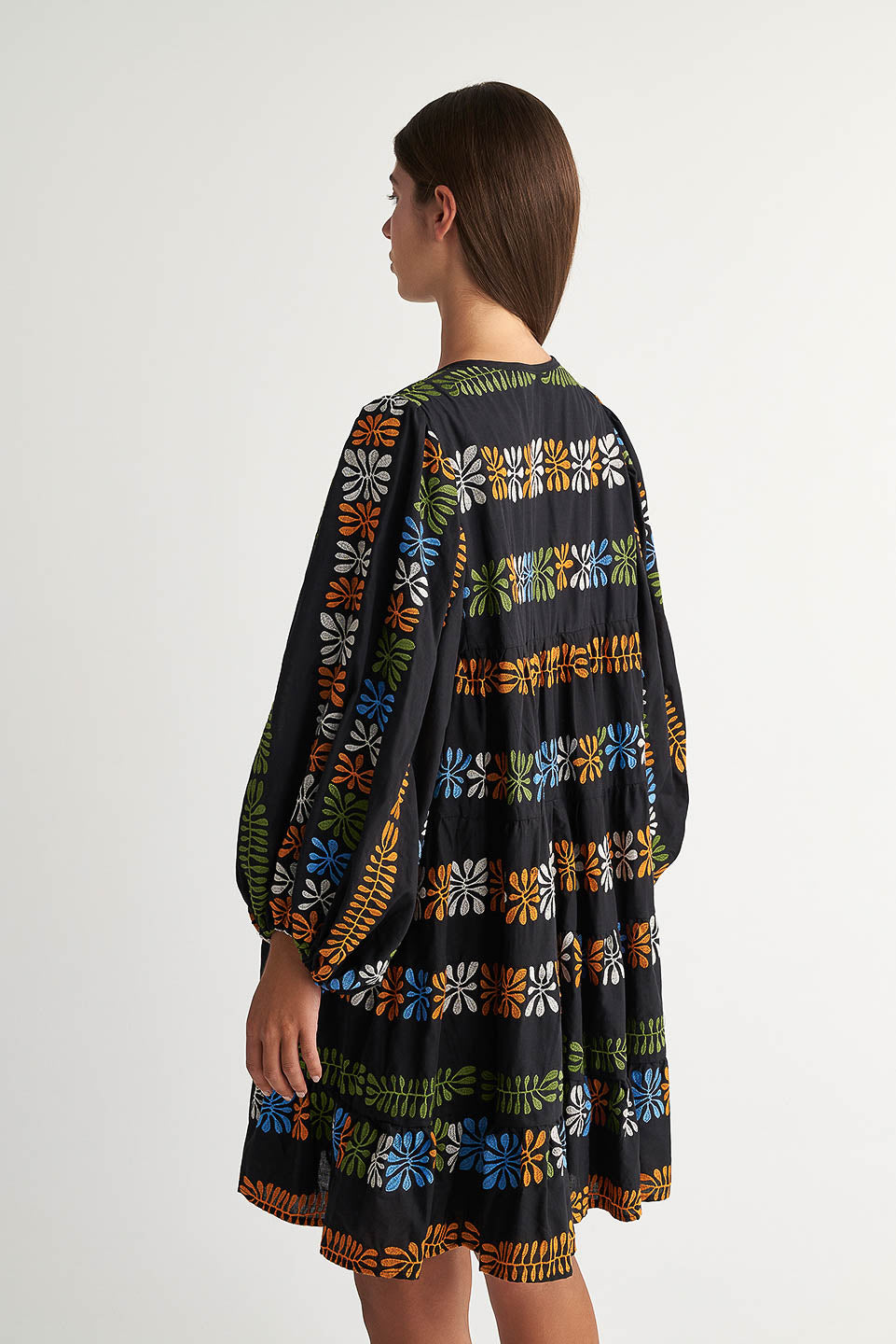 PEARL & CAVIAR OF GREECE - SAMPLE S/M - S24P5009 - COTTON BLEND EMBROIDERED