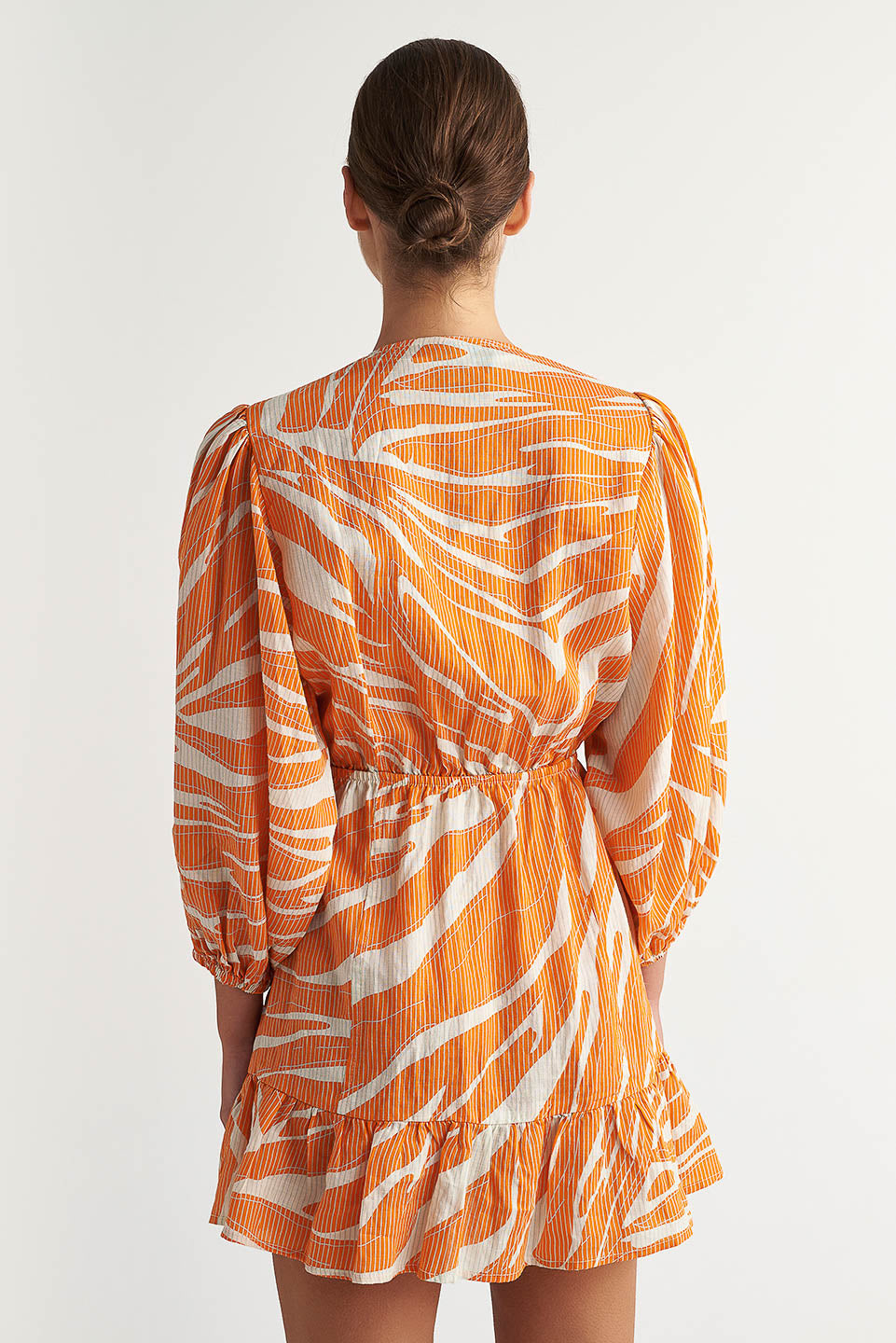 PEARL & CAVIAR OF GREECE - SAMPLE S/M - S24P5013 - 100% RAMIE MINI DRESS