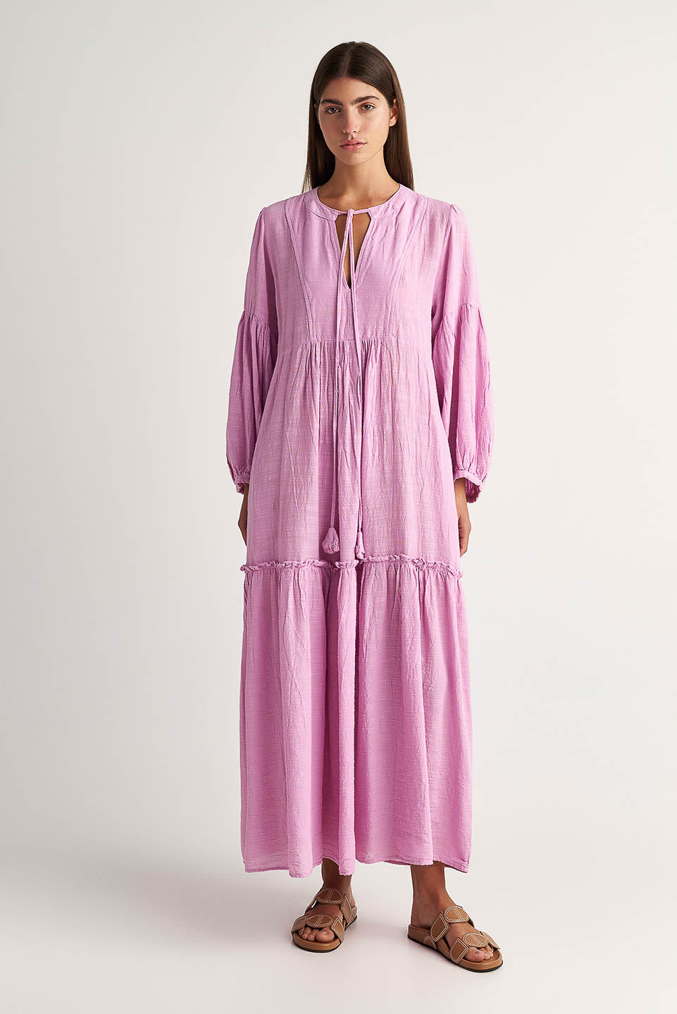 PEARL & CAVIAR OF GREECE - SAMPLE S/M -S24P5042 - LINEN COTTON VISCOSE