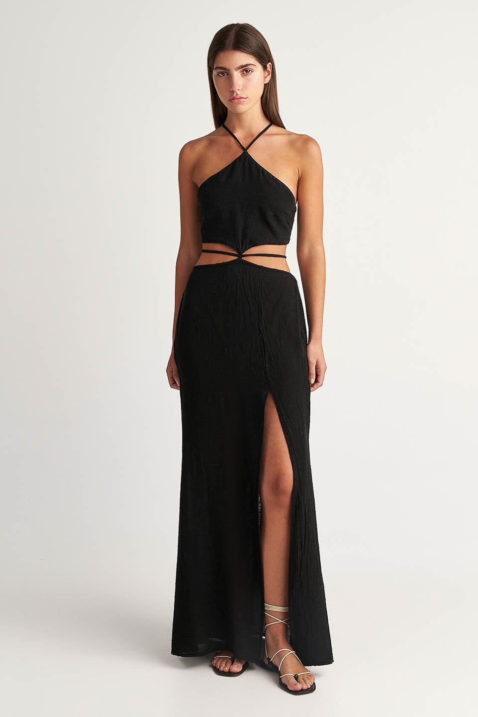 PEARL & CAVIAR OF GREECE - SAMPLE S/M -S24P5044 - LINEN COTTON VISCOSE