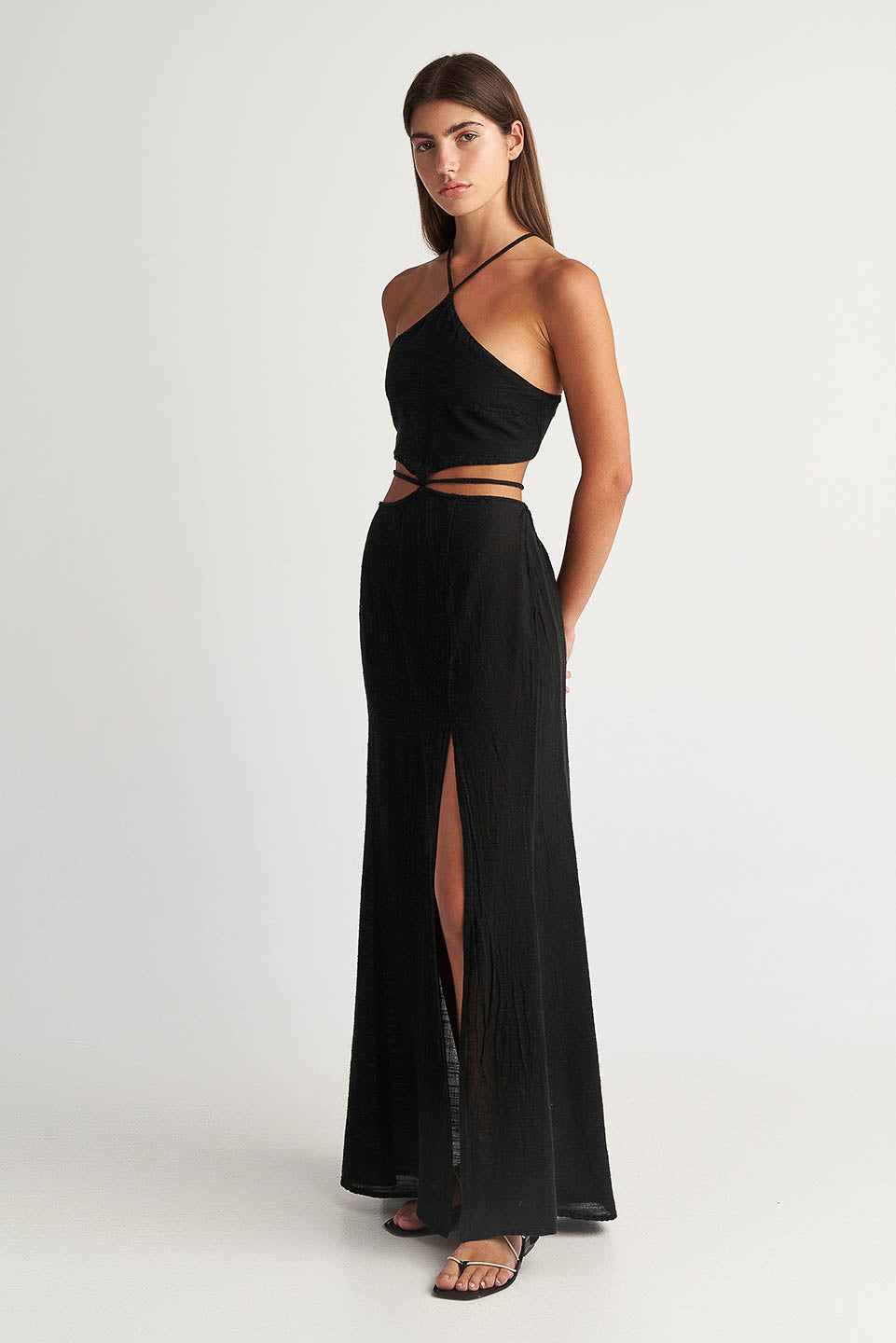 PEARL & CAVIAR OF GREECE - SAMPLE S/M -S24P5044 - LINEN COTTON VISCOSE