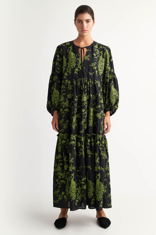 PEARL & CAVIAR OF GREECE - SAMPLE S/M - S24P5049 - COTTON BLEND EMBROIDERED