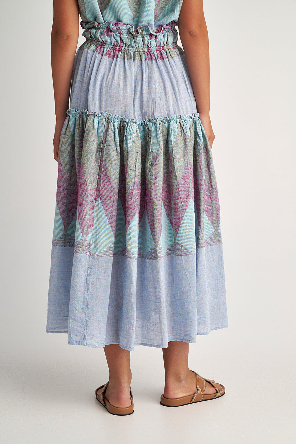 PEARL & CAVIAR OF GREECE - SAMPLE S/M -S24P5053 - 100% COTTON - SKIRT ONLY