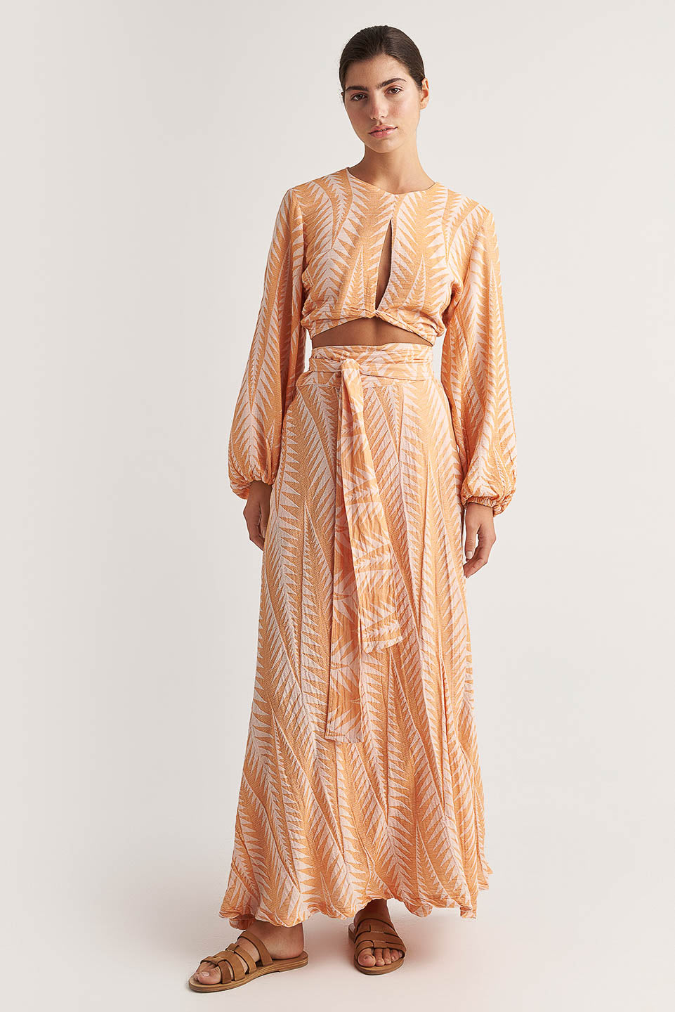 PEARL & CAVIAR OF GREECE - SAMPLE S/M - S24P5058 - SILK/COTTON/VISCOSE - SKIRT ONLY