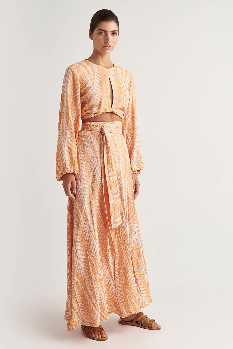 PEARL & CAVIAR OF GREECE - SAMPLE S/M - S24P5058 - SILK/COTTON/VISCOSE - SKIRT ONLY