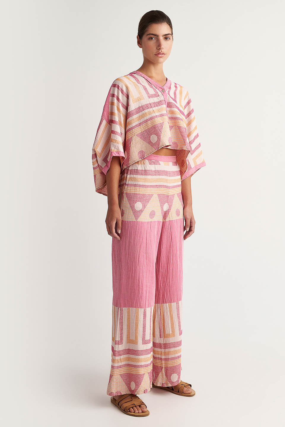 PEARL & CAVIAR OF GREECE - SAMPLE S/M -S24P5060- 100% COTTON - PANT ONLY