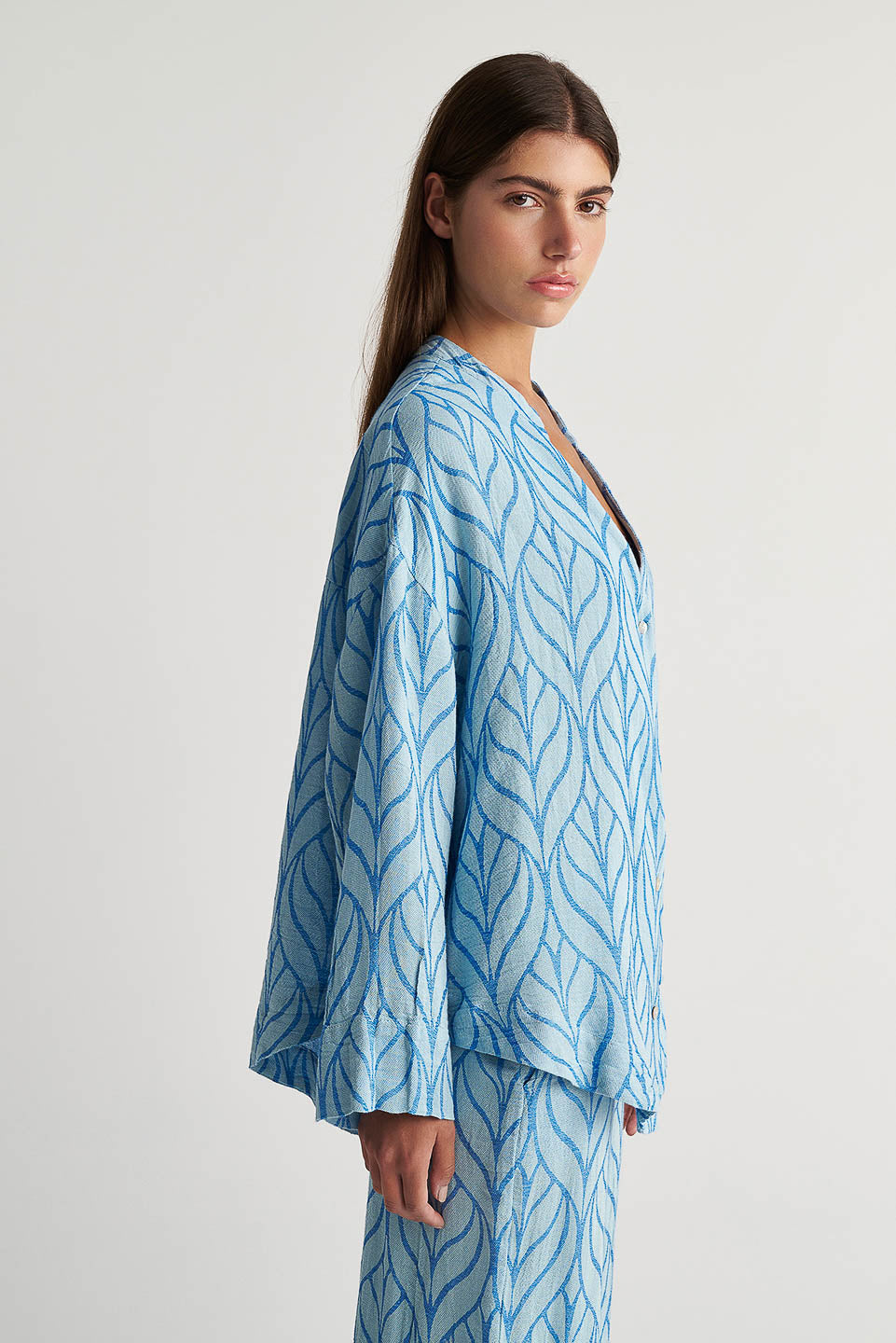 PEARL & CAVIAR OF GREECE - SAMPLE S/M -S24P5073 - COTTON/VISCOSE - SHIRT