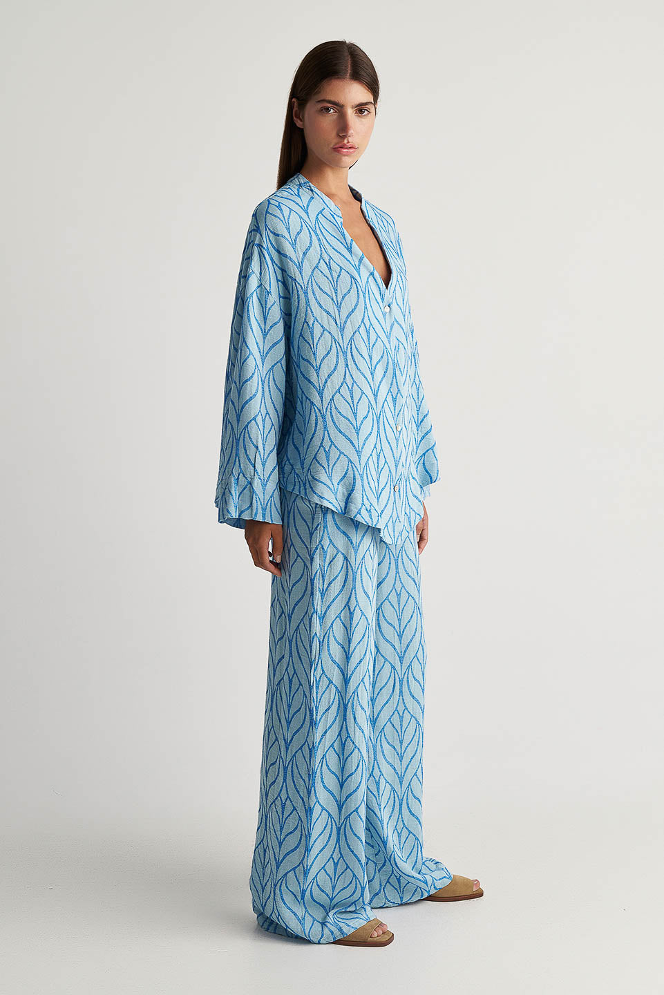 PEARL & CAVIAR OF GREECE - SAMPLE S/M -S24P5073 - COTTON/VISCOSE - SHIRT