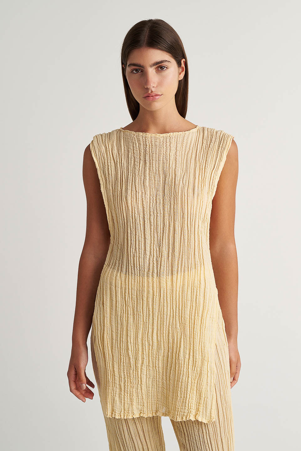 PEARL & CAVIAR OF GREECE - SAMPLE S/M - S24P5092 - RAMIE/COTTON - TANK