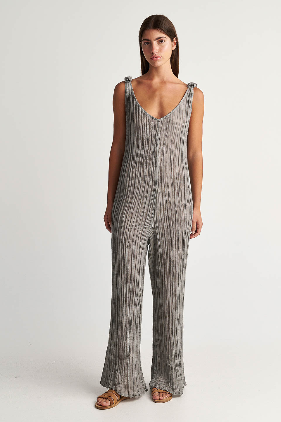 PEARL & CAVIAR OF GREECE - SAMPLE S/M - S24P5098 - RAMIE/COTTON - JUMPSUIT