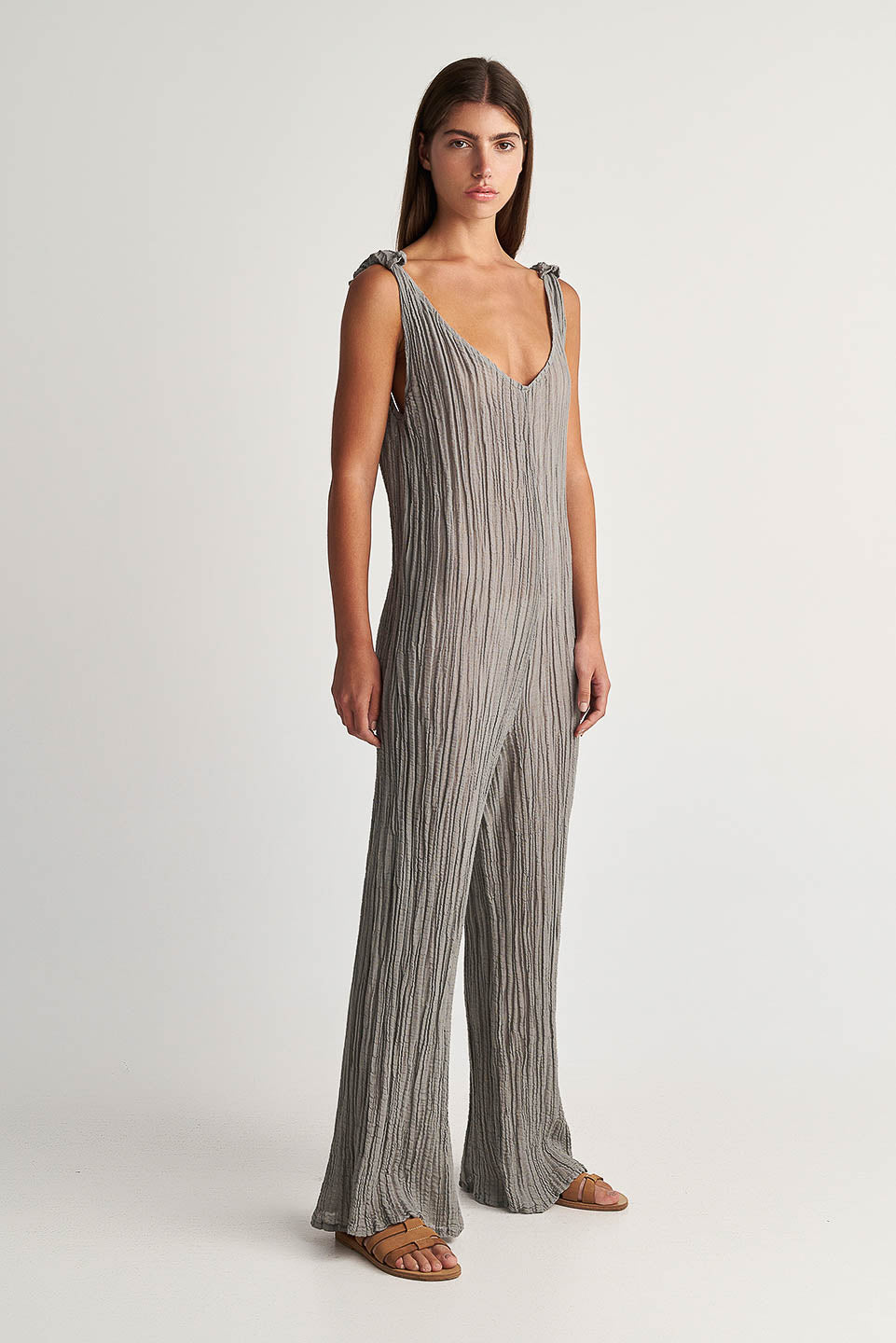 PEARL & CAVIAR OF GREECE - SAMPLE S/M - S24P5098 - RAMIE/COTTON - JUMPSUIT