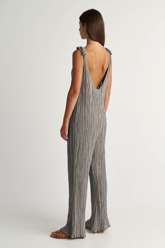 PEARL & CAVIAR OF GREECE - SAMPLE S/M - S24P5098 - RAMIE/COTTON - JUMPSUIT