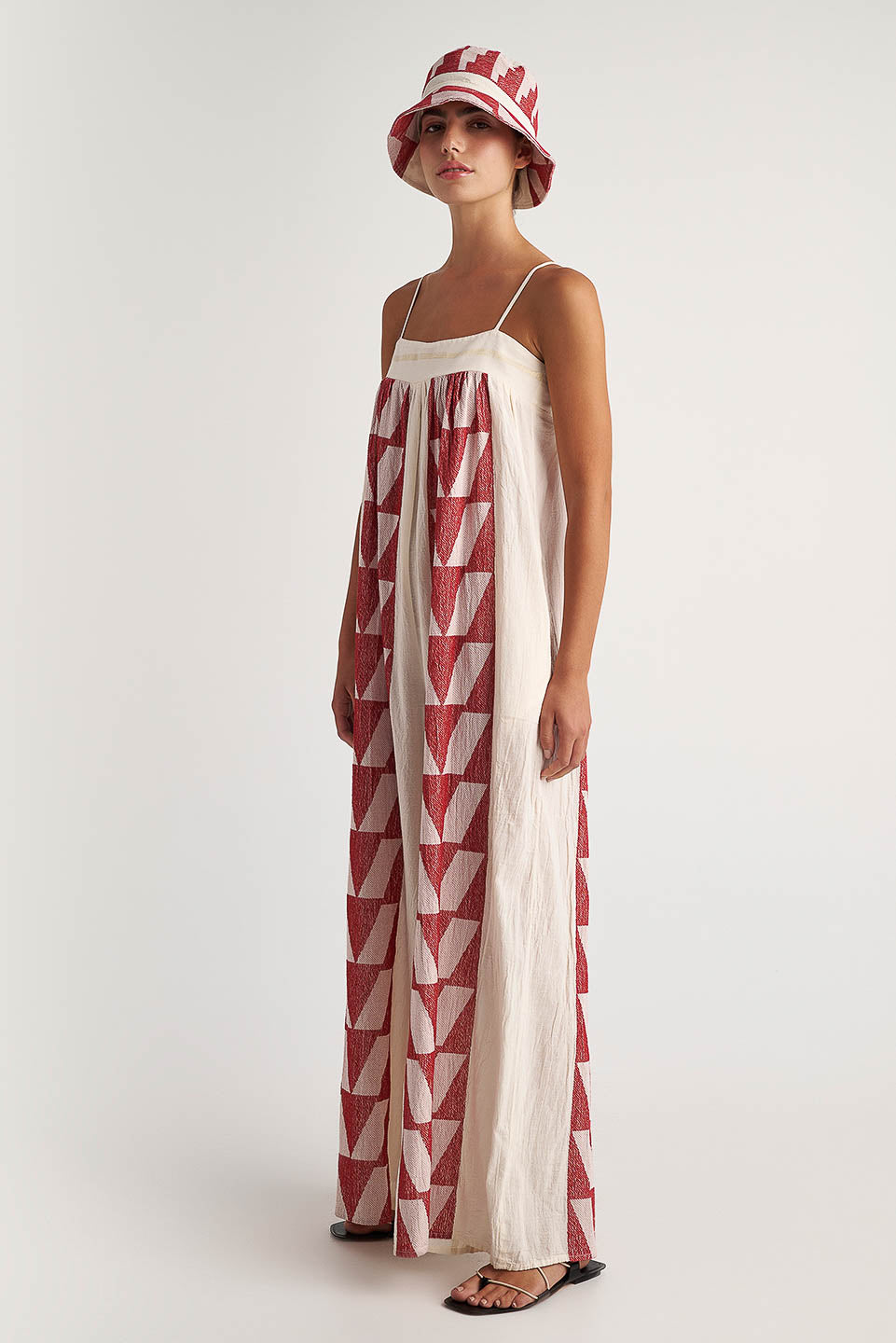 PEARL & CAVIAR OF GREECE - SAMPLE S/M -S24P5105- COTTON/LUREX - Jumpsuit