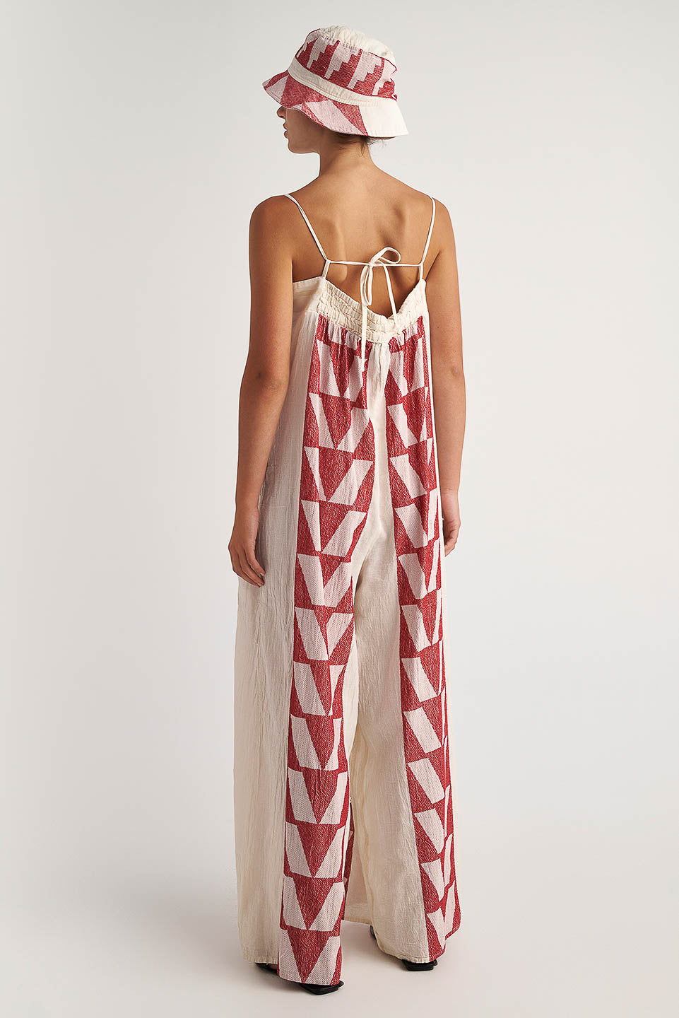 PEARL & CAVIAR OF GREECE - SAMPLE S/M -S24P5105- COTTON/LUREX - Jumpsuit