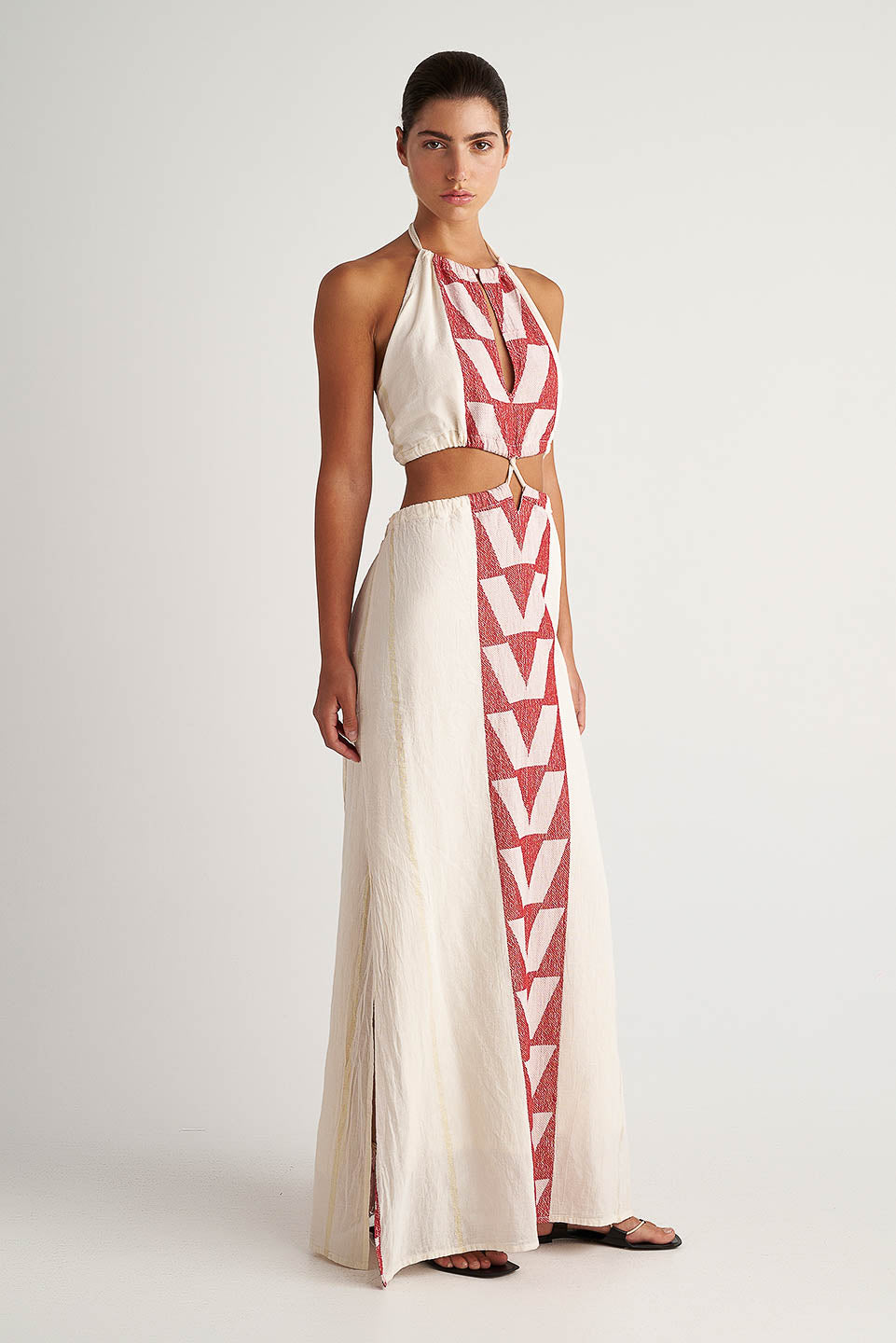 PEARL & CAVIAR OF GREECE - SAMPLE S/M -S24P5107- COTTON/LUREX