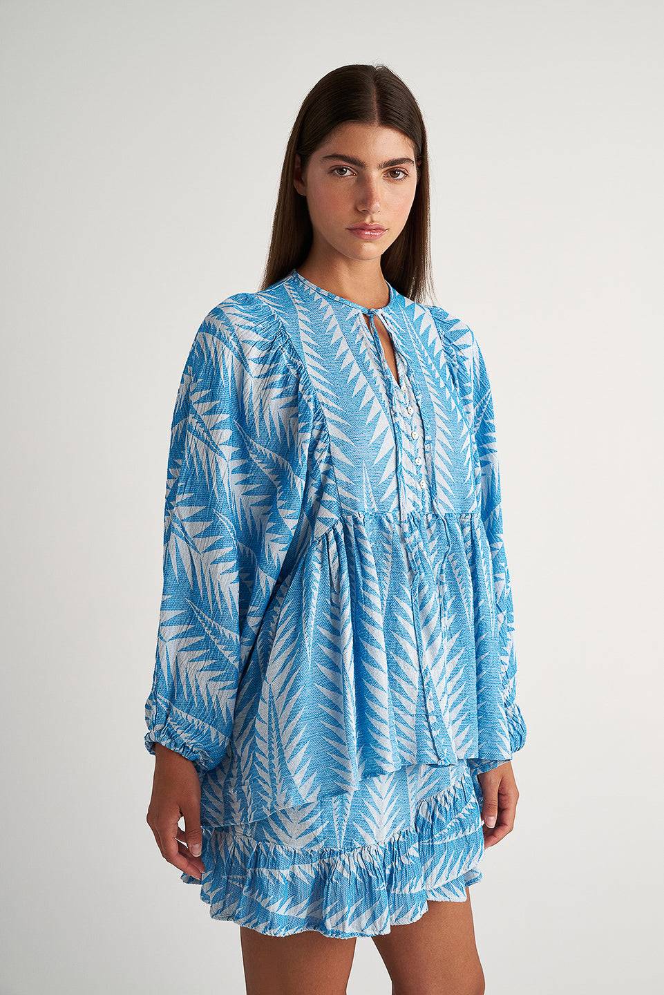 PEARL & CAVIAR OF GREECE - SAMPLE S/M - S24P5111 - SILK/COTTON/VISCOSE - BLOUSE