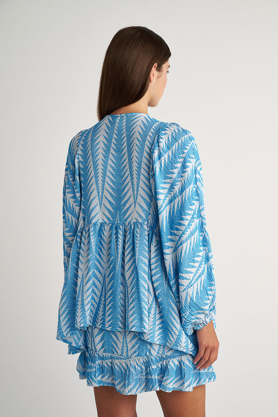 PEARL & CAVIAR OF GREECE - SAMPLE S/M - S24P5111 - SILK/COTTON/VISCOSE - BLOUSE