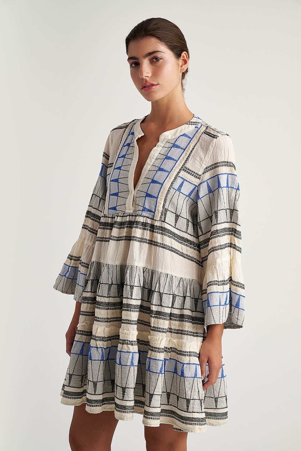 PEARL & CAVIAR OF GREECE - SAMPLE S/M -S24P5119 - COTTON/LUREX