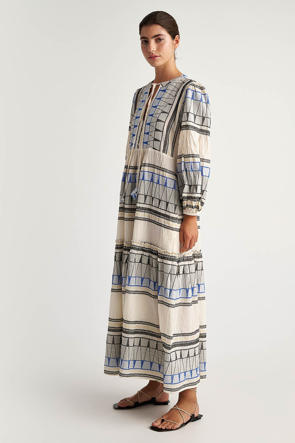 PEARL & CAVIAR OF GREECE - SAMPLE S/M -S24P5121 - COTTON/LUREX