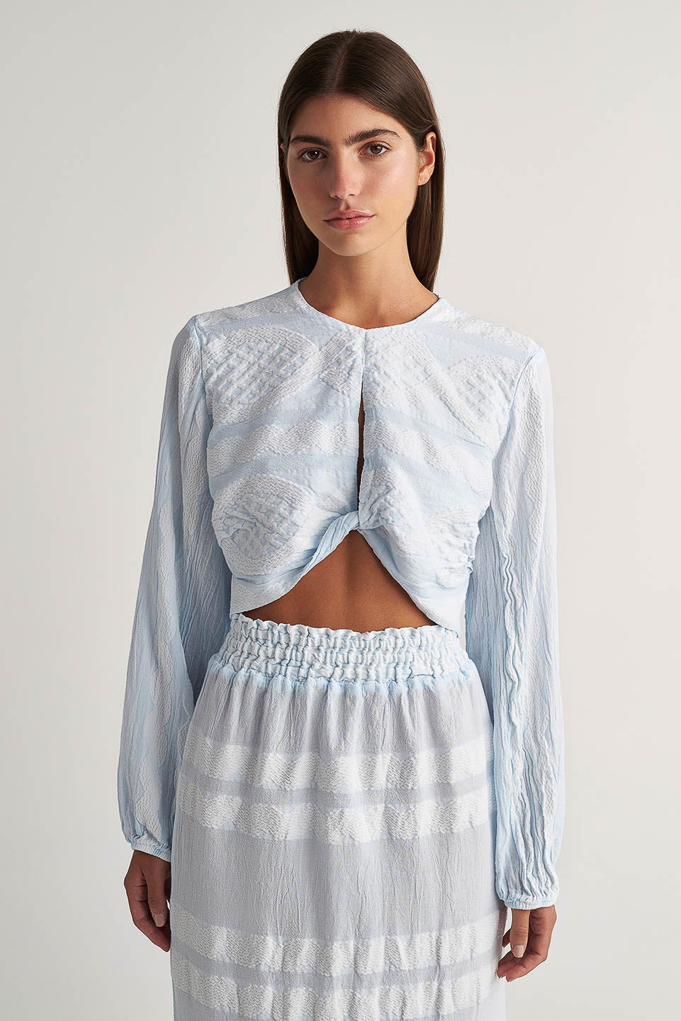 PEARL & CAVIAR OF GREECE - SAMPLE S/M - S24P5128 - COTTON BLEND - TOP ONLY