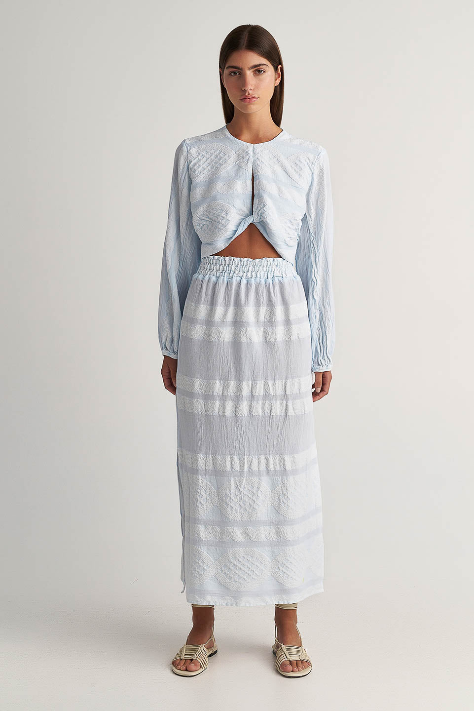 PEARL & CAVIAR OF GREECE - SAMPLE S/M - S24P5129 - COTTON BLEND - SKIRT ONLY