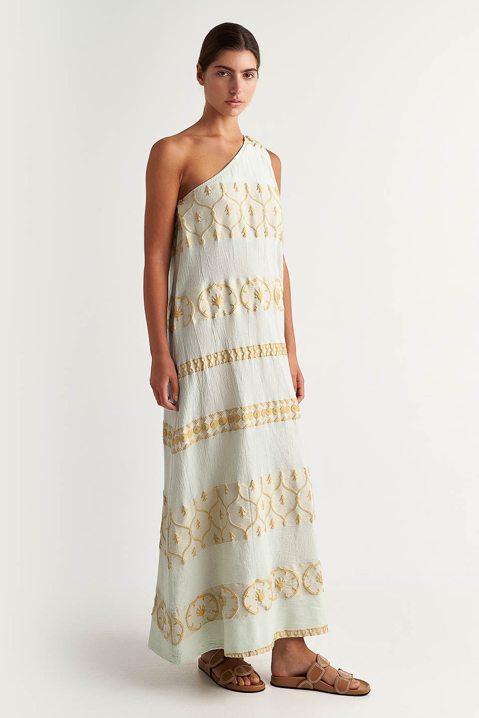 PEARL & CAVIAR OF GREECE - SAMPLE S/M - S24P5136 - COTTON/POLYESTER EMBROIDERED