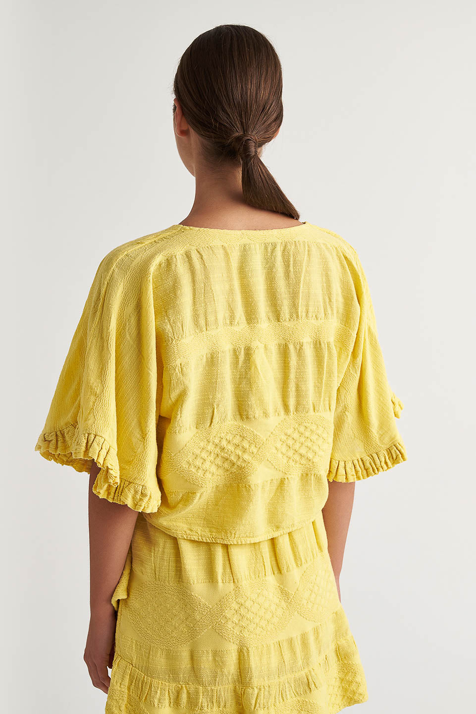 PEARL & CAVIAR OF GREECE - SAMPLE S/M - S24P5143 - LINEN/COTTON/TENCEL - TOP ONLY