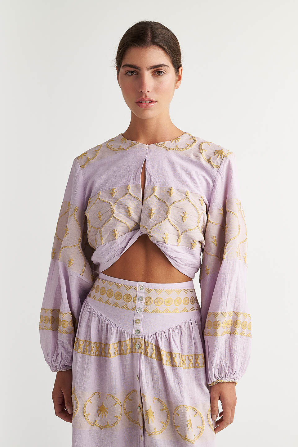 PEARL & CAVIAR OF GREECE - SAMPLE S/M - S24P5147 - COTTON/POLYESTER - TOP
