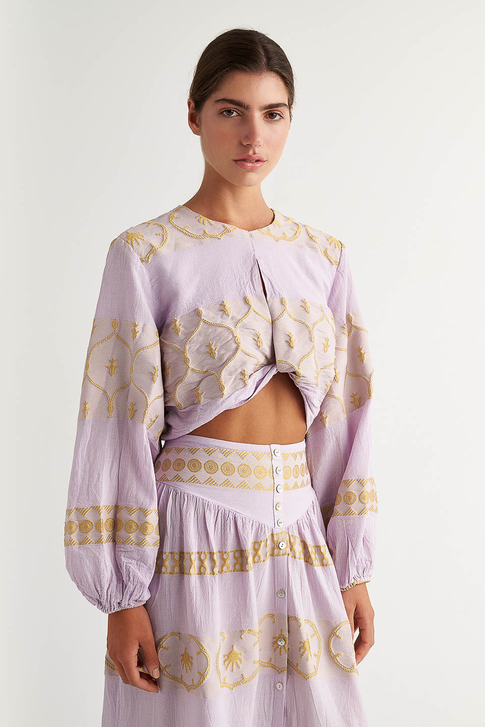 PEARL & CAVIAR OF GREECE - SAMPLE S/M - S24P5147 - COTTON/POLYESTER - TOP