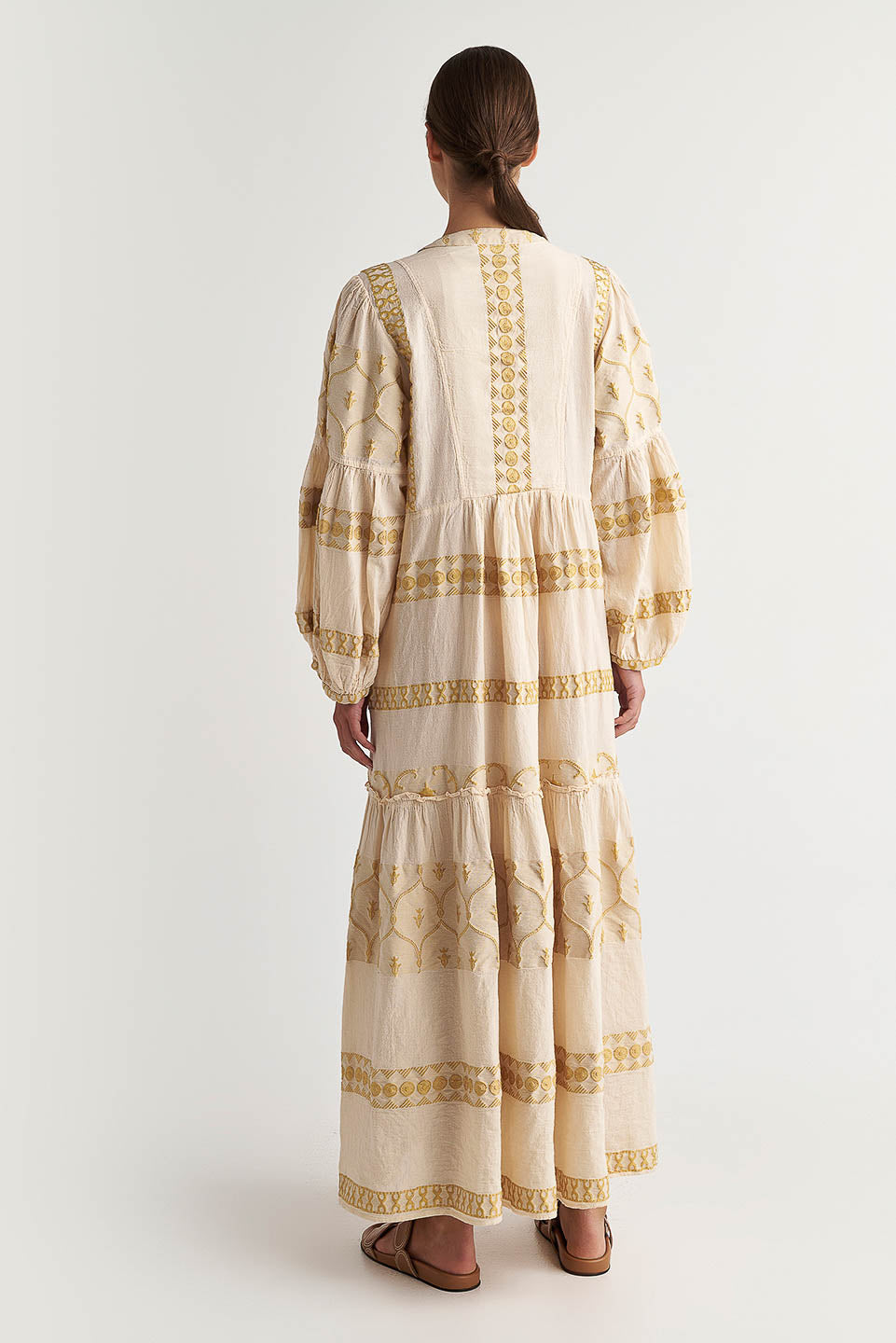 PEARL & CAVIAR OF GREECE - SAMPLE S/M - S24P5149 - COTTON/POLYESTER EMBROIDERED