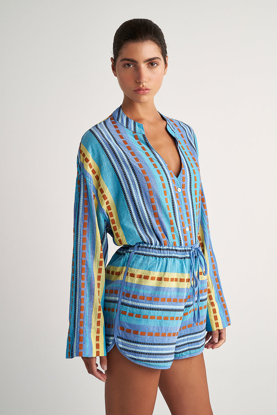 PEARL & CAVIAR OF GREECE - SAMPLE S/M -S24P5169 - 100% COTTON - SHORT ONLY