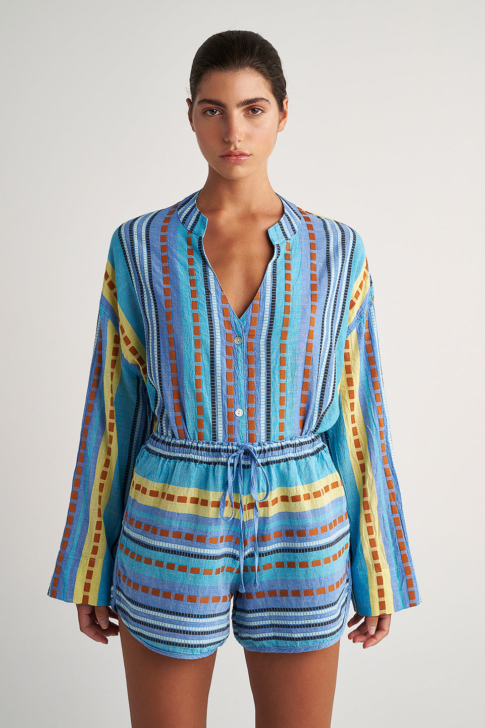 PEARL & CAVIAR OF GREECE - SAMPLE S/M -S24P5169 - 100% COTTON - SHORT ONLY