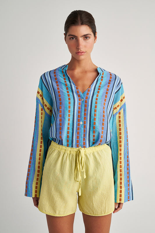 PEARL & CAVIAR OF GREECE - SAMPLE S/M -S24P5170 - 100% COTTON - SHORT ONLY