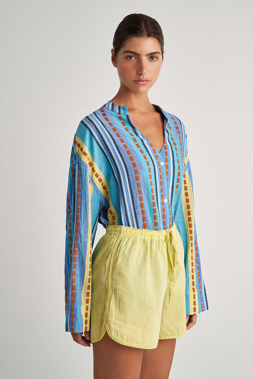 PEARL & CAVIAR OF GREECE - SAMPLE S/M -S24P5170 - 100% COTTON - SHORT ONLY