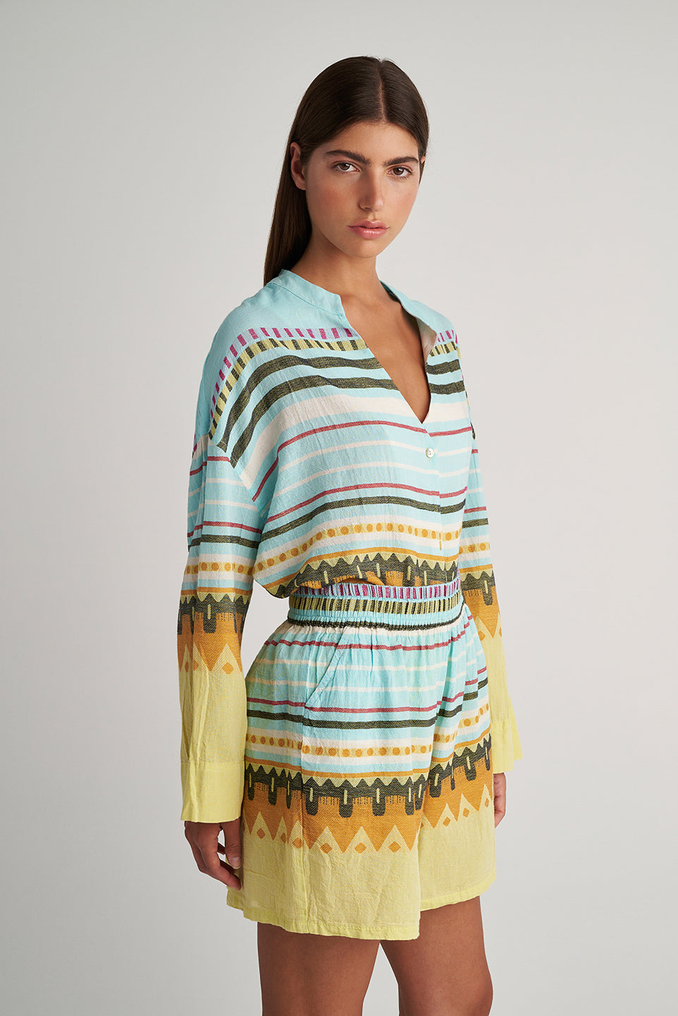 PEARL & CAVIAR OF GREECE - SAMPLE S/M -S24P5171 - 100% COTTON - SHORT ONLY