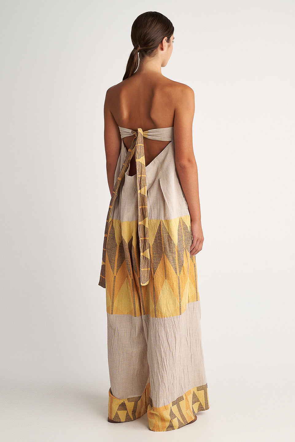 PEARL & CAVIAR OF GREECE - SAMPLE S/M -S24P5173 - 100% COTTON -JUMPSUIT