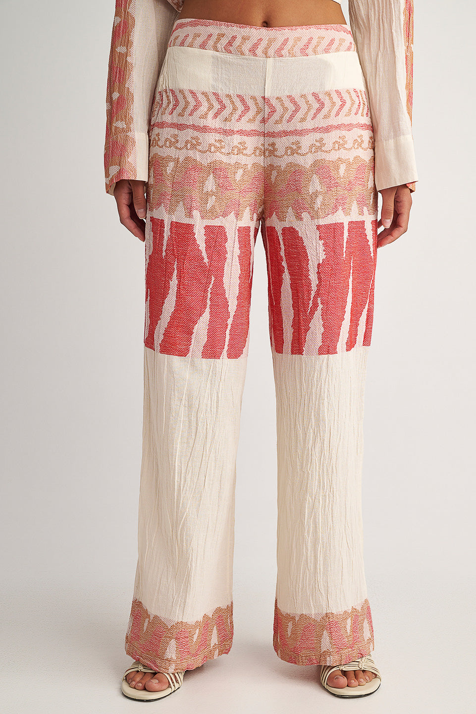 PEARL & CAVIAR OF GREECE - SAMPLE S/M -S24P5175- 100% COTTON - PANT