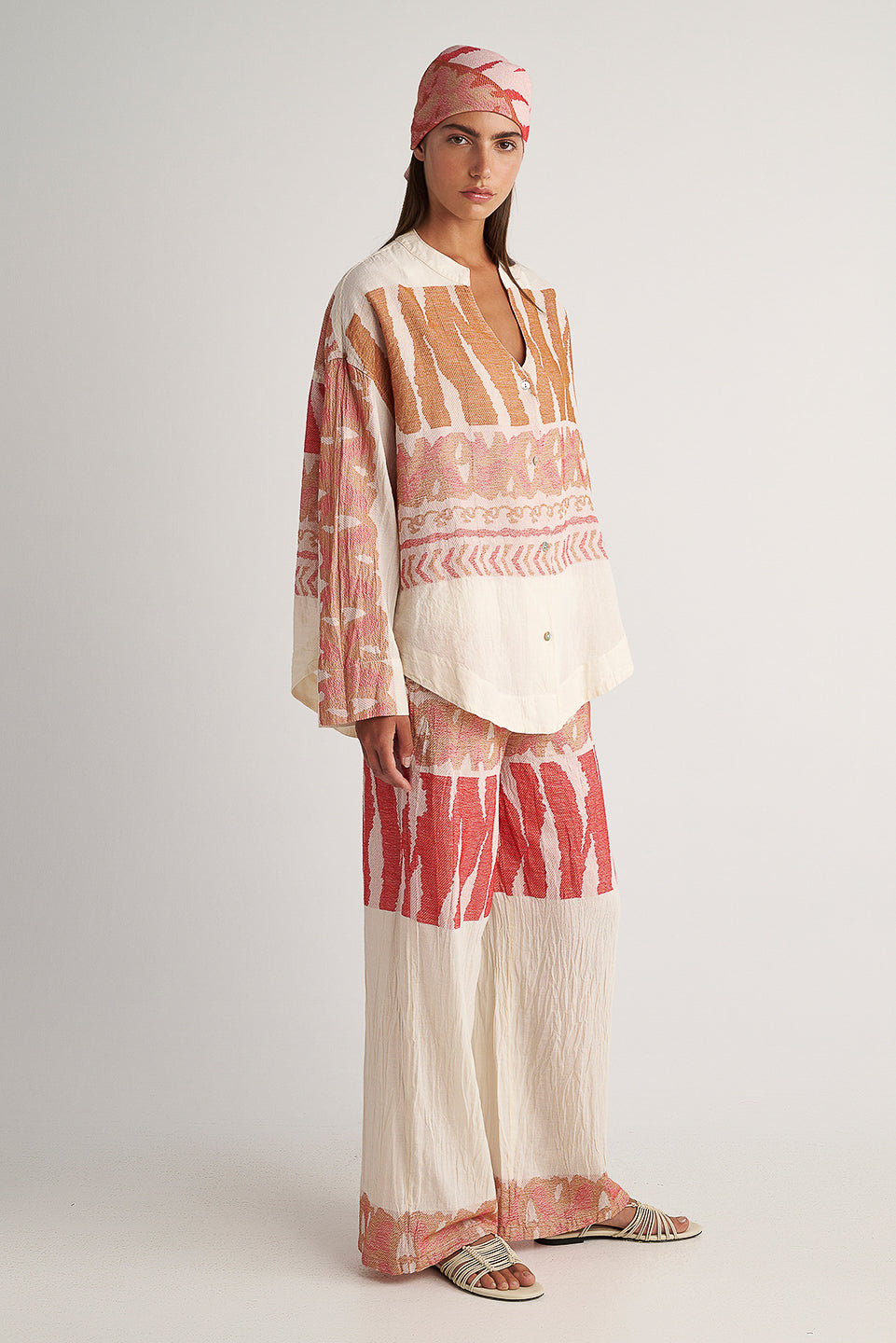 PEARL & CAVIAR OF GREECE - SAMPLE S/M -S24P5176- 100% COTTON - SHIRT ONLY