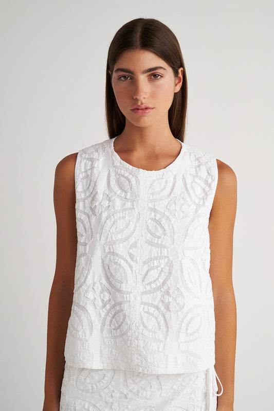 PEARL & CAVIAR OF GREECE - SAMPLE S/M - S24P5178 - 100% COTTON - TOP